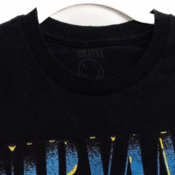 Nirvana Mens Black T-Shirt Short Sleeve Pure Cotton Crew Neck Graphic Print S - Picture 3 of 8